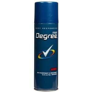 Degree Mens Aerosol Anti Perspirant & Deodorant Sport 6 oz (Quantity 