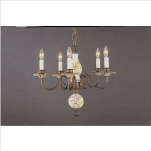  Delft Five Light Chandelier Finish: Combination of Pewter 