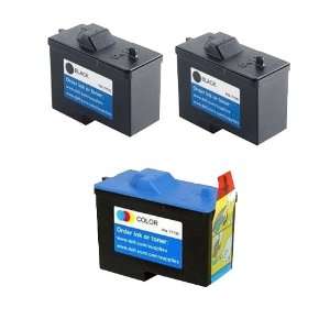 Dell A960 3 Pack 2 x Black Ink Cartridges (Series 2) / 1 x Color Ink 