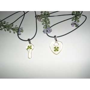   Clover Necklaces with Real Four leaf Clover (2436) 