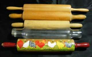 What a great find! There are five rolling pins in this set. Four of 
