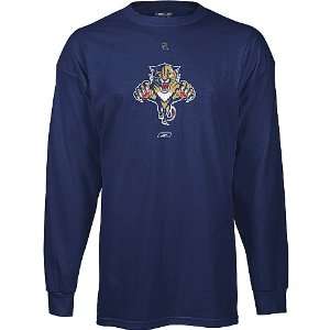  Reebok Florida Panthers Primary Logo Long Sleeve T Shirt 