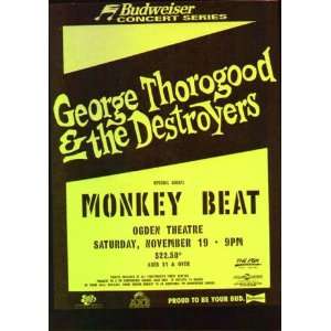  George Thorogood Denver Original Concert Poster 1994