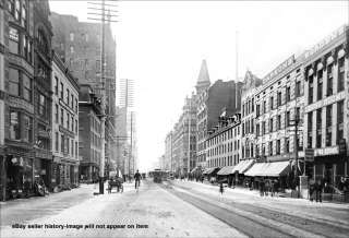 1888 ROCHESTER NEW YORK DOWNTOWN STREET PHOTO  