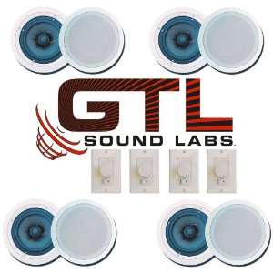    GTL Sound Labs AE82 4 pair Whole House Speaker Package Electronics