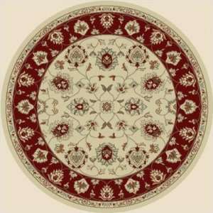  Chester Lahore Ivory Oriental Round Rug Size: Round 53 