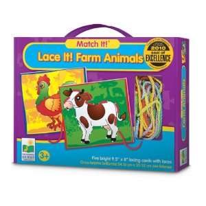  The Learning Journey Lace It (Farm Animals): Toys & Games
