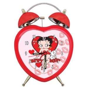  Betty Boop Heart Shaped Twinbell Clock BB C182: Toys 