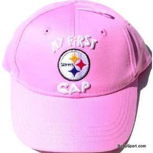  Newborn Baby Infant Pittsburgh Steelers 1st Girl Pink Hat 