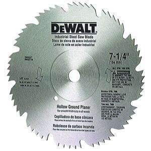 DEWALT DW3327 7 1/4 Inch 60 Tooth Hollow Ground Planer Steel Saw Blade 