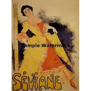  Seviane 1896 Theater Theatre France French 12 X 16 Image 