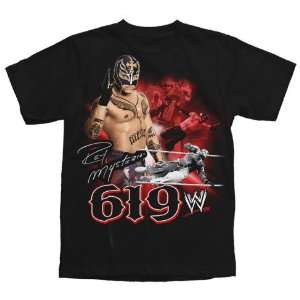  Hybrid WWE Wrestling All About 619 Black Youth Tee Sports 