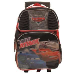  Disney Pixar Cars Large Rolling Backpack: Office Products