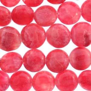 Graphic Rhodonite  Disc Puffy   13mm Diameter, D Grade   Sold by 16 
