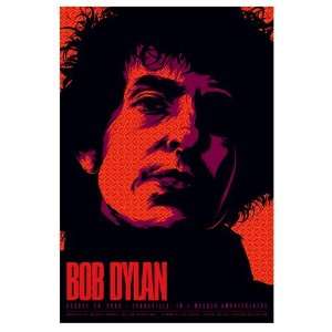  Bob Dylan 2008 Evansville Concert Poster