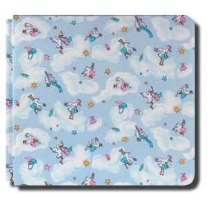    Covered Post Bound 12 by 12 Inch Scrapbook Album, Baby Blue Stork