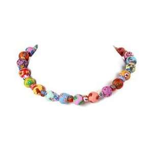  Tropical Large Bead Necklace All Clay 