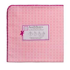 SwaddleDesigns Ultimate Receiving Blanket   Pink Mini Mod Circles with 