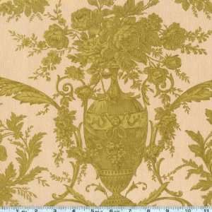  45 Wide Chateaux Rococo Claudine Moss/Ecru Fabric By The 