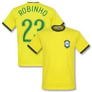    1970 Brazil Home Retro Shirt + Robinho 23