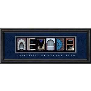  Nevada Wolf Pack Letter Art: Sports & Outdoors