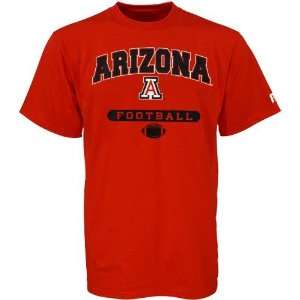   Russell Arizona Wildcats Red Football T shirt: Sports & Outdoors