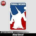 Pinball Wizard logo decal major league arcade sticker