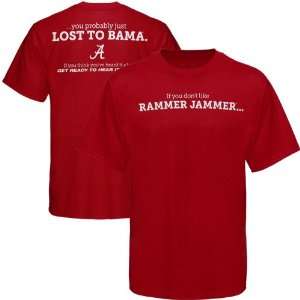 NCAA Alabama Crimson Tide Rammer Jammer T Shirt   Crimson  