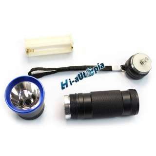 Bike Bicycle Cycling LED Head Light Torch Blue and 5 LED Tail Rear 