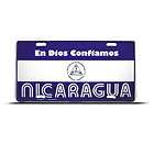 NICARAGUA IN GOD WE TRUST LICENSE PLATE WALL SIGN