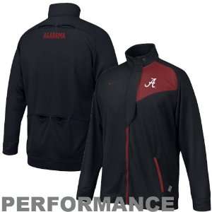  Nike Alabama Crimson Tide Black Training Warm Up Performance Jacket 
