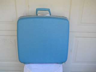 Vintage Blue Samsonite Hard Shell Luggage Suitcase 20x20x7 Clean In 