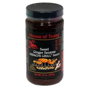  House Of Tsang, Sauce Grill Swt Ginger, 14 OZ (Pack of 6 