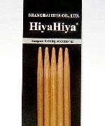 HiyaHiya Double Pt Knitting Needles~8 in~Bamboo multisz  