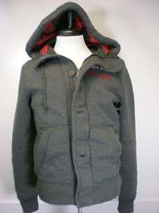 New Abercrombie & Fitch Mens Hoodie Jacket Coat Small  