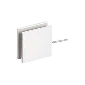   CRL White Square Wall Mount Movable Transom Clamp: Home Improvement