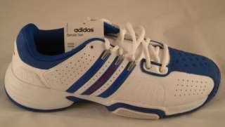 Adidas Barricade Team Tennis Shoes U43125 Wh/Blue Mens  