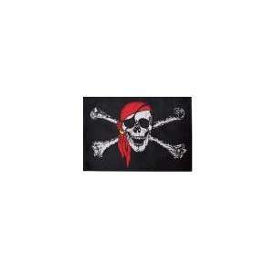   Bandanna Skull 5/16 Safety Whip Flag with Mounting Bolt Automotive