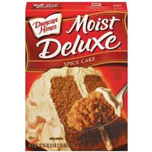 Duncan Hines Moist Deluxe Spice Cake Mix 18.25 oz (Pack of 12):  