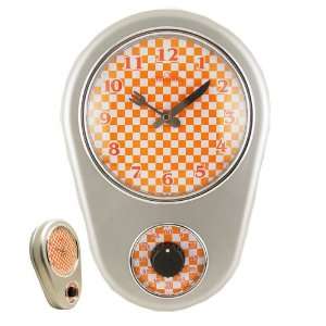 Retro Kitchen Timer Modern Wall Clock Checkered 
