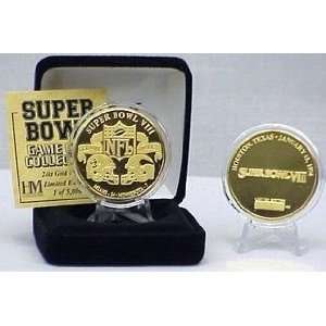  Miami Dolphins 24kt Gold Super Bowl VIII Flip Coin Sports 
