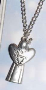 PEWTER ANGEL NECKLACE NEW 18 CABLE CHAIN RUSS BERRIE  