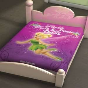  Disney Tinker Bell Fairy Dust Plush Baby Blanket 43 x 55 