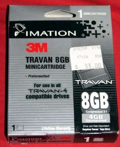 IMATION 3M TRAVAN   4 8 GB MINI CARTRIDGE  