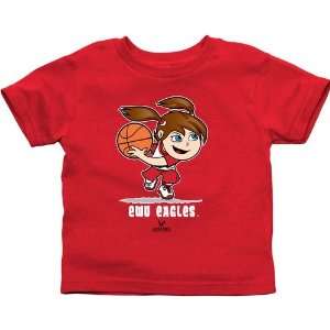  Eastern Washington Eagles Toddler Girls Basketball T Shirt 