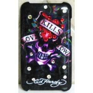  Ed Hardy Ipod Itouch 2 Faceplate with Swarovski Crystals 
