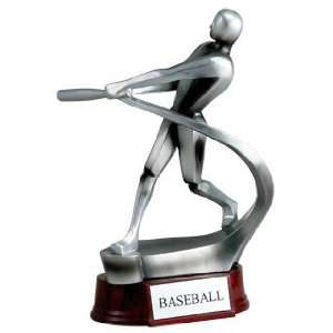 Baseball Trophies   11 inches Silver Resin Baseball Figure 