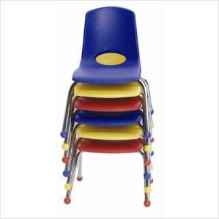   14 School Stack Chair With Chrome Legs Purple ELR 0194 PU  