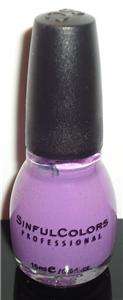   VERBENA purple   Sinful Colors Full Size Fingernail/Nail Polish  