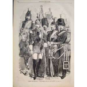  Imperial Guards Cavalry Guard Army Soldiers Print 1858 